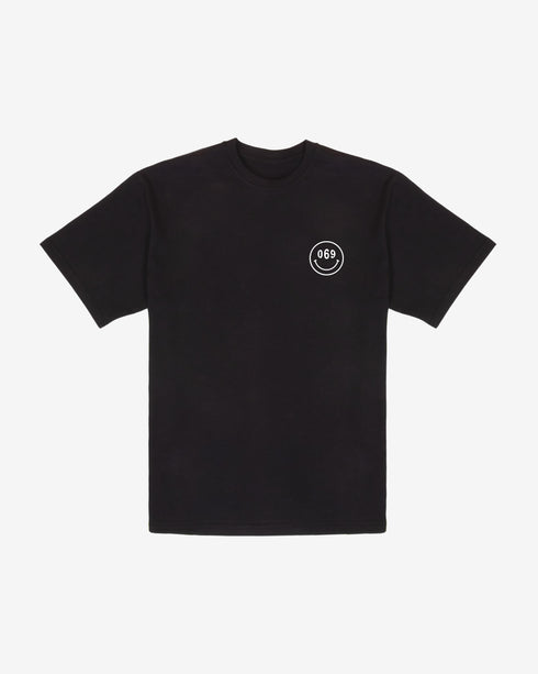 069 Smiley T-Shirt - Faded Black